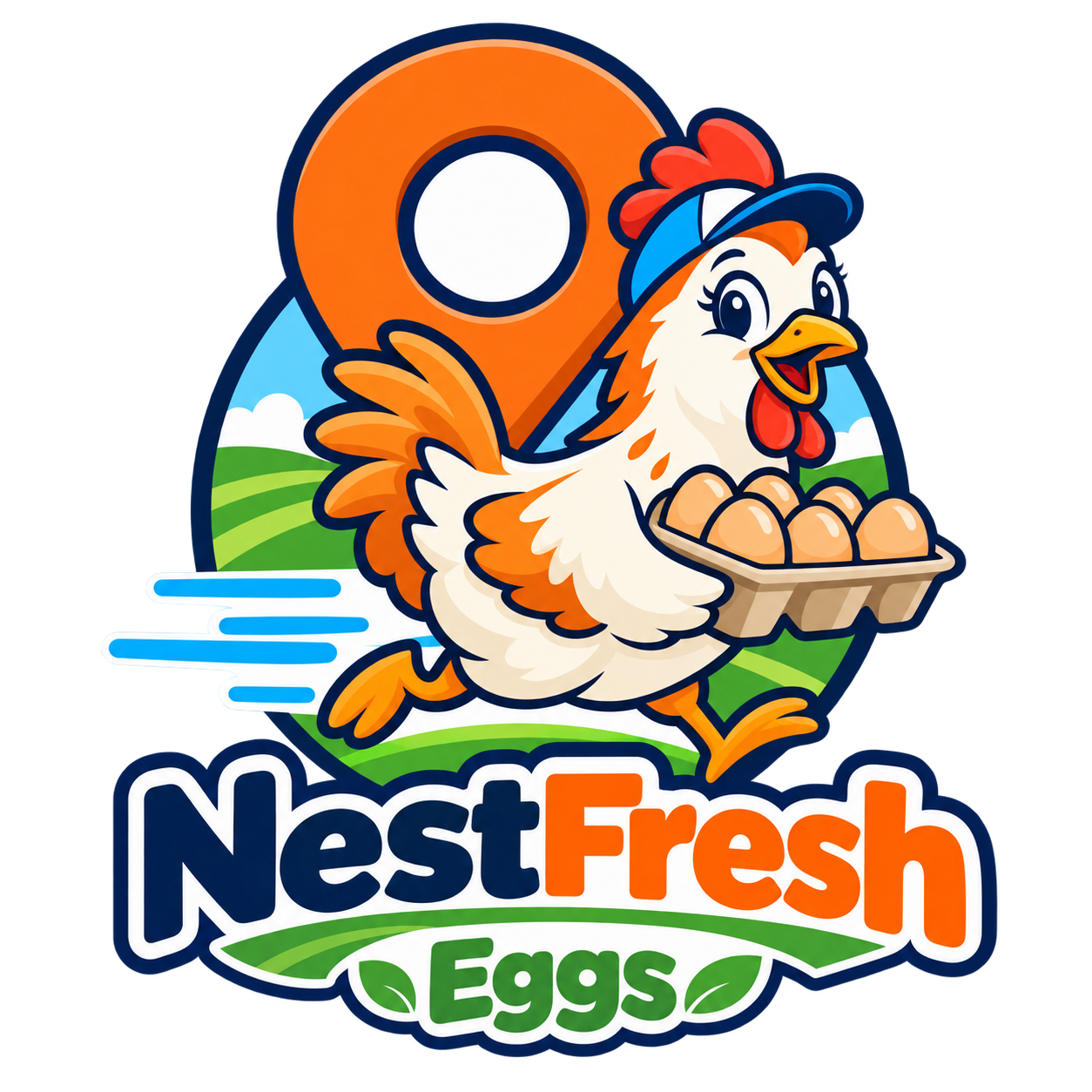 NestFresh Eggs chicken delivery logo